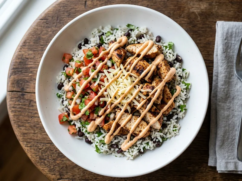 Chipotle Chicken Burrito Bowl Preptide meal