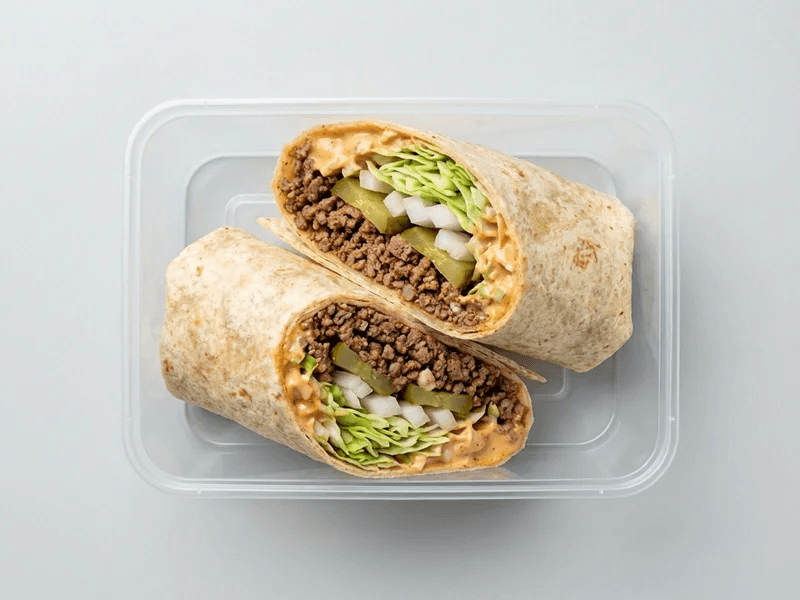Foober Ketomac Wrap — 42g protein chef-made ready meal delivered by Foober