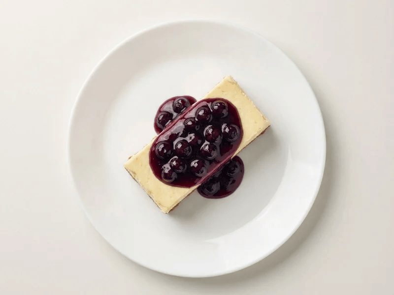 High Protein Blueberry Cheesecake — 14g protein chef-made ready meal delivered by Foober