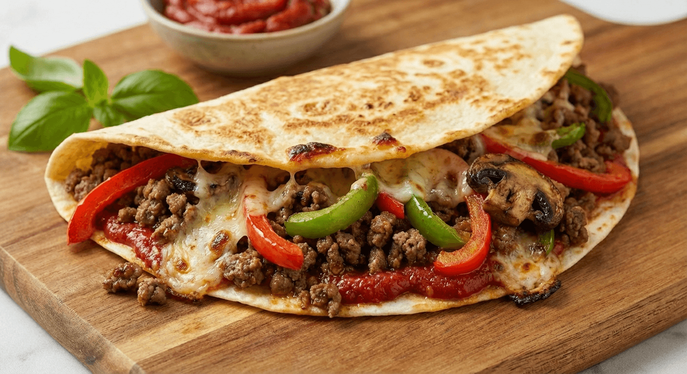 Keto PizzaDilla — 28g protein chef-made ready meal delivered by Foober