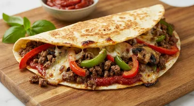Keto PizzaDilla — 28g protein chef-made ready meal delivered by Foober