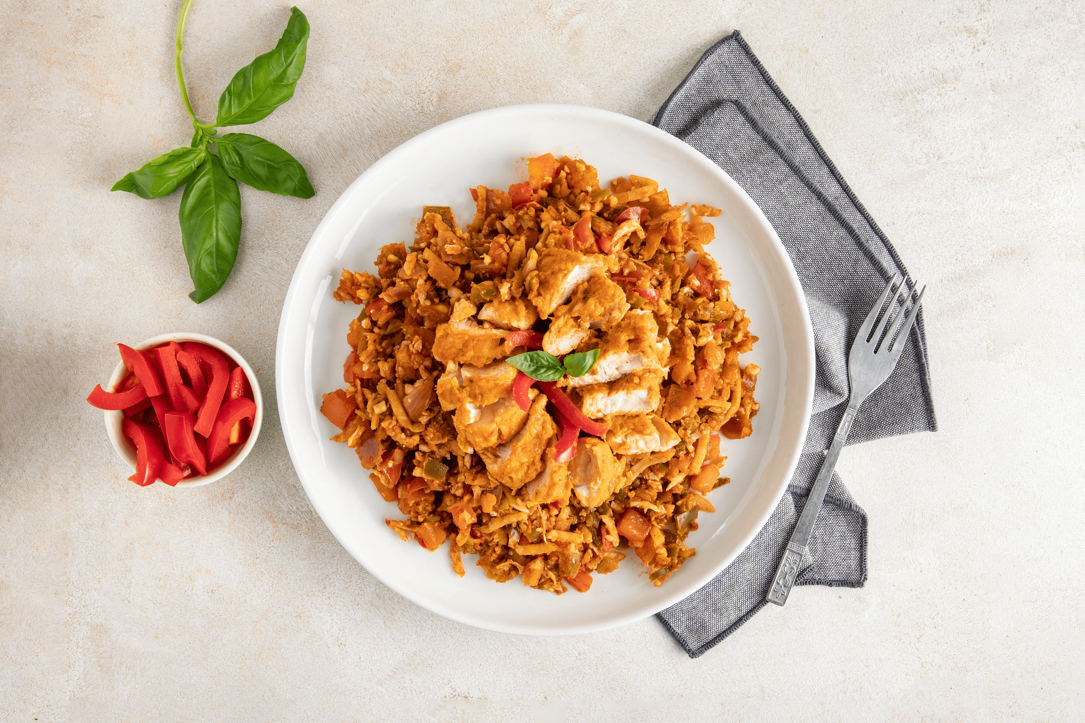 LARGE - Peri Peri Chicken with Spanish Rice — 34g protein chef-made ready meal delivered by Foober