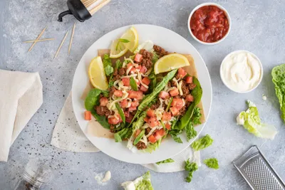 Lettuce Cup Tacos — 33g protein chef-made ready meal delivered by Foober