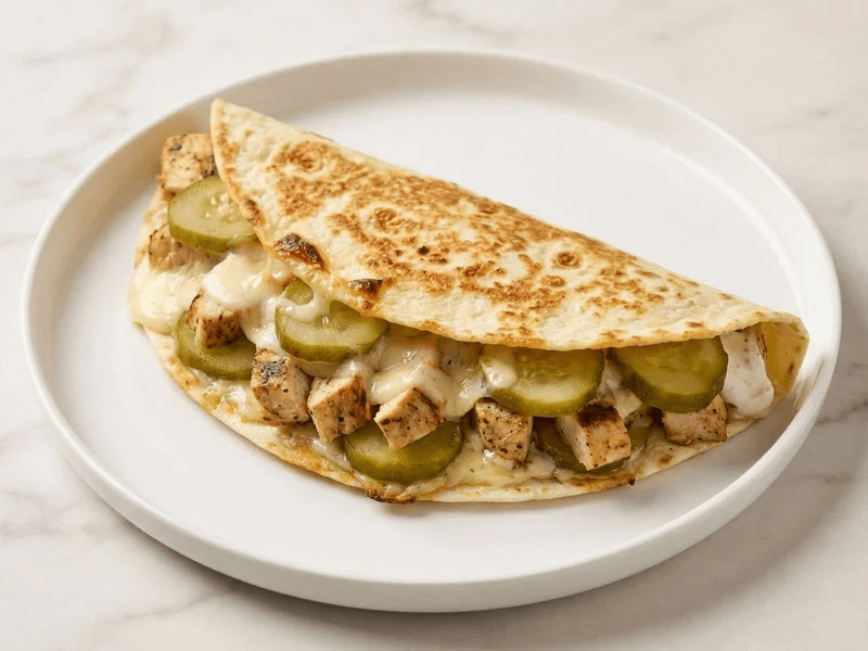 Mediterranean Chicken Garlic Melt — 48g protein chef-made ready meal delivered by Foober