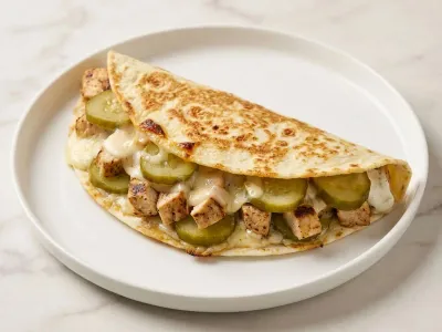 Mediterranean Chicken Garlic Melt — 48g protein chef-made ready meal delivered by Foober