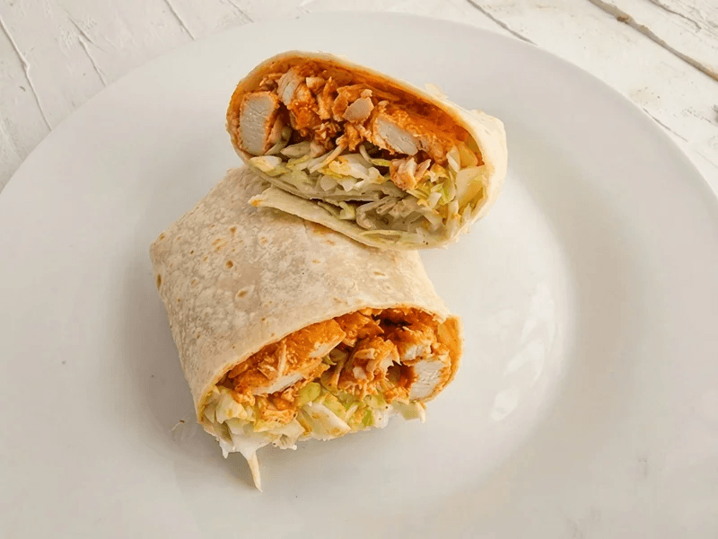 Peri Peri Chicken Wrap (Low Carb) — 41g protein chef-made ready meal delivered by Foober