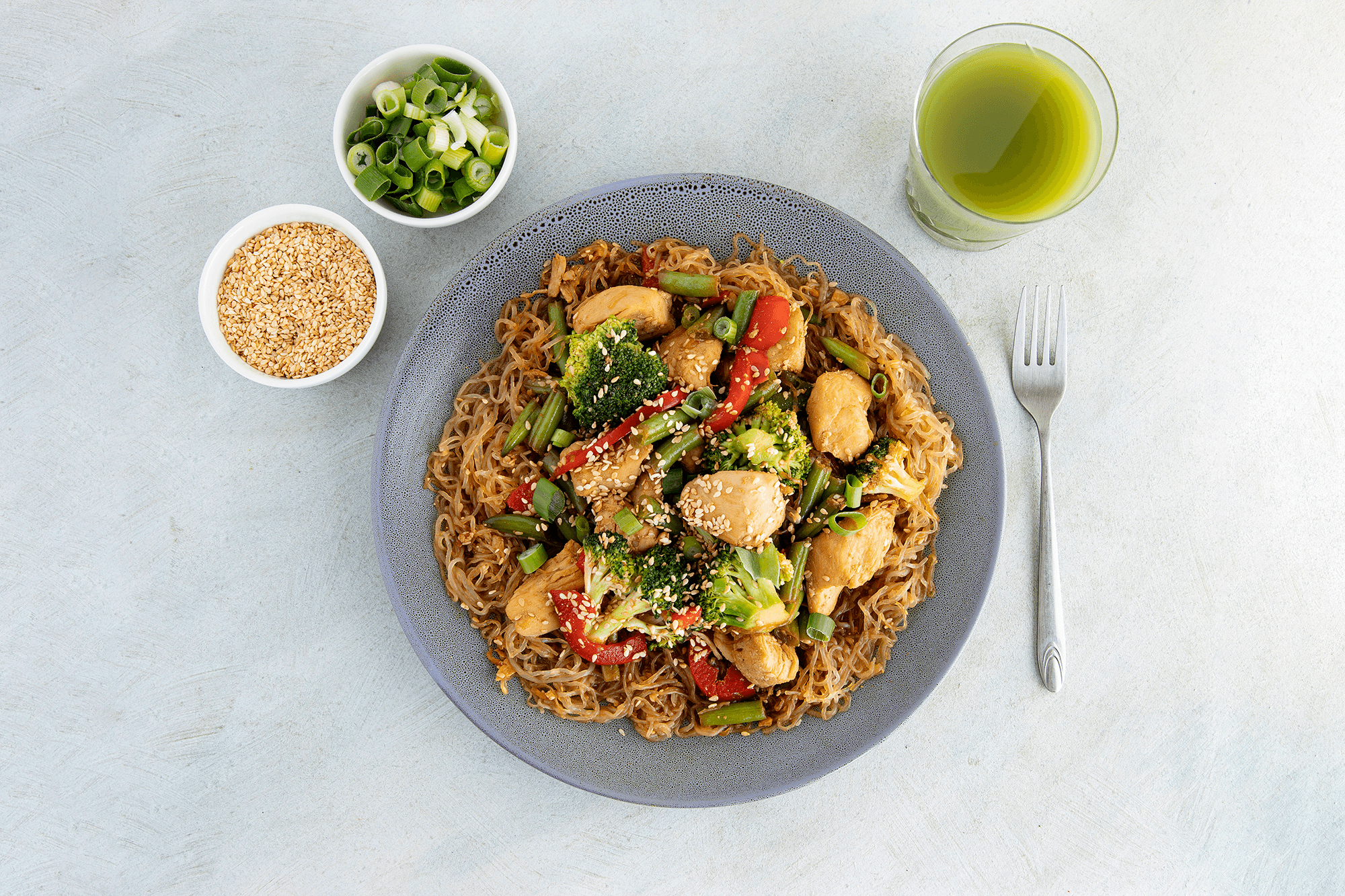 PUMPED - Teriyaki Chicken Stir Fry — 46g protein chef-made ready meal delivered by Foober