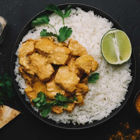 Coconut Butter Chicken with Rice
