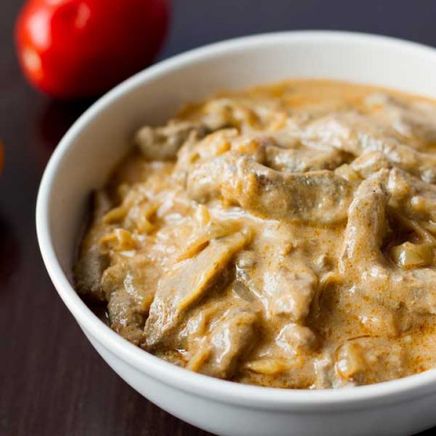 Beef Stroganoff With Konjac Noodles