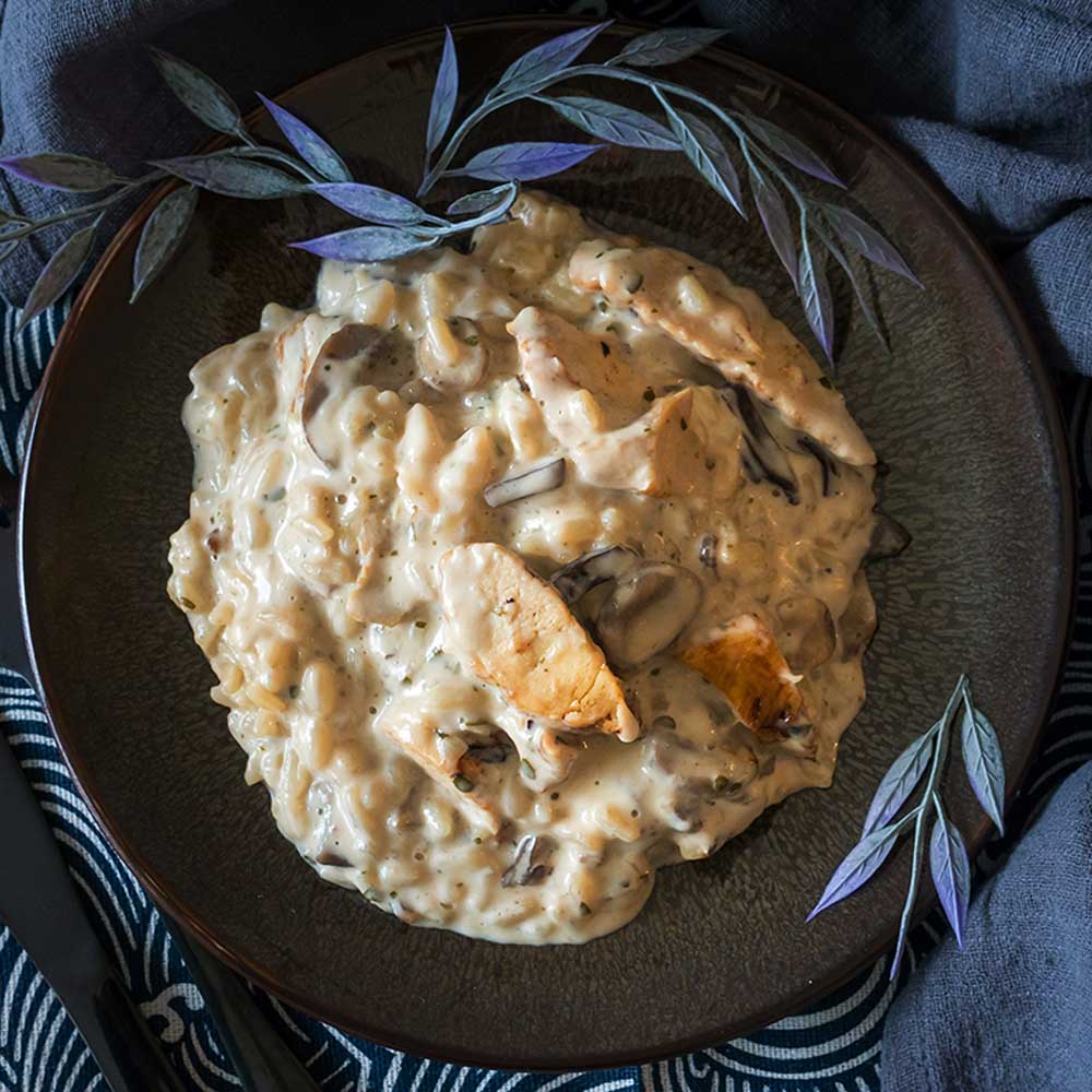 Meal delivery service risotto