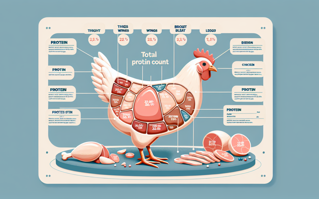 how much protein in a whole chicken