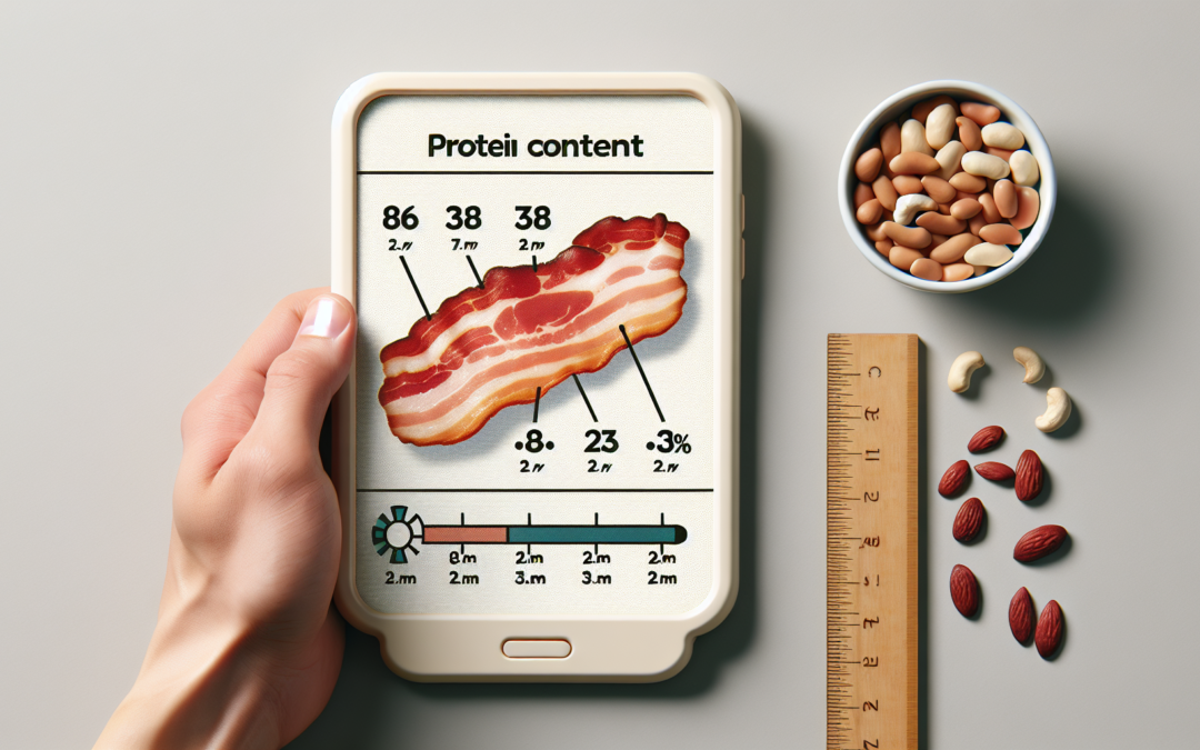 how much protein in bacon