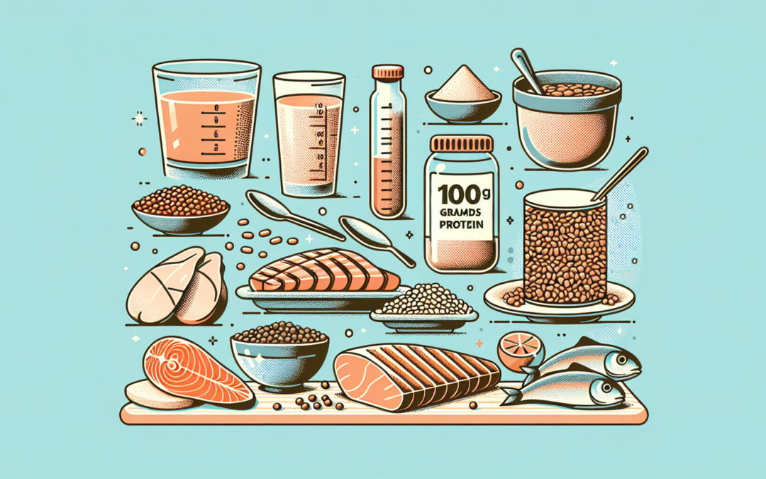 what does 100g of protein look like